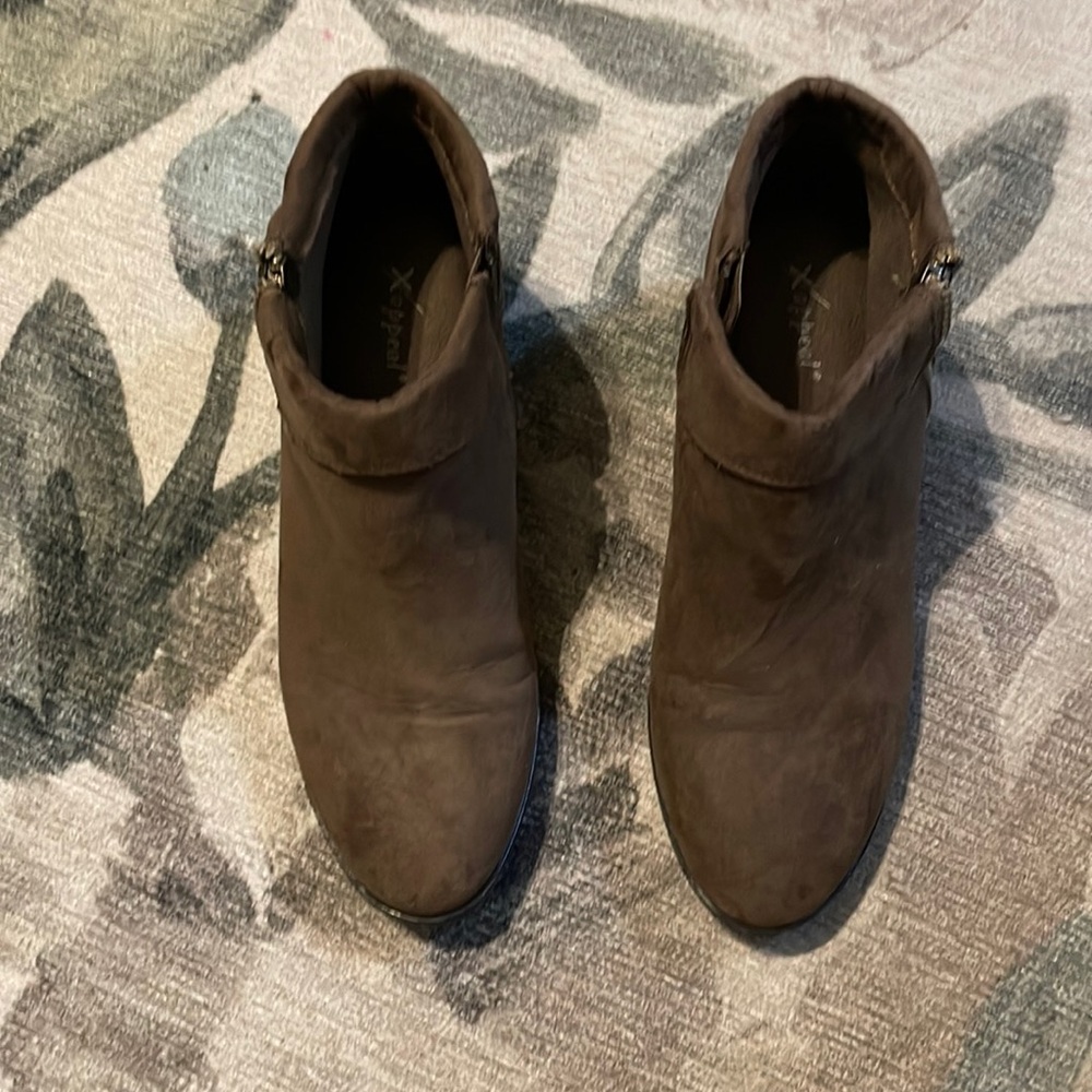 Light brown ankle boots